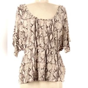 H&M Snake Print Blouse
